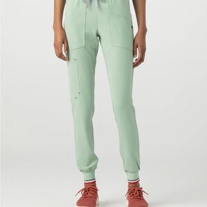 Women's Mediclo Sage Green Scrub Jogger Pants-Small Tall